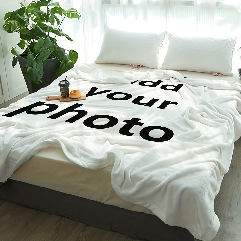 Personalized Custom Flannel Throw Blanket, Unique Gift